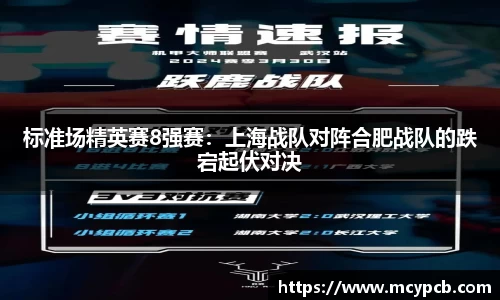 标准场精英赛8强赛：上海战队对阵合肥战队的跌宕起伏对决